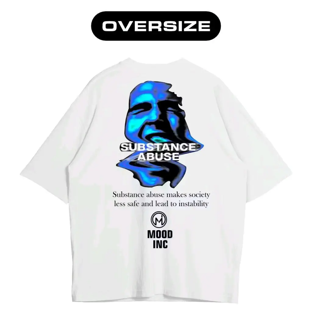 MOOD INC | Kaos Oversize | T shirt | Baju Boxy Fit - Stability Tshirt Pria Wanita Nyaman
