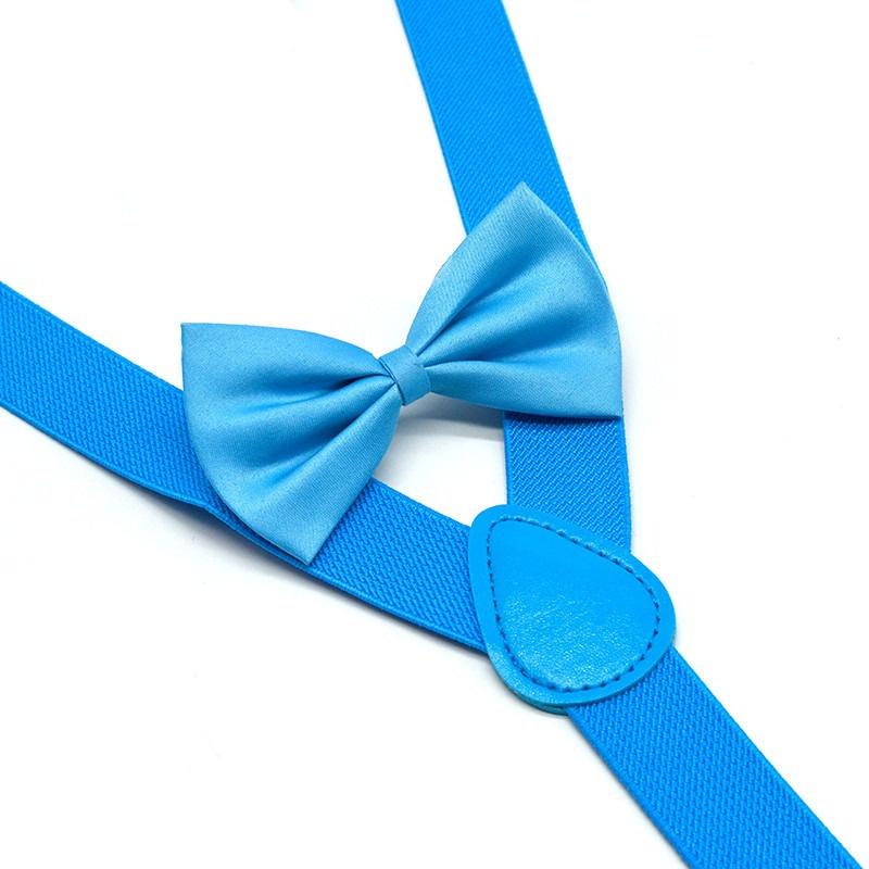 Product Introduction of 10202Children Baby Boys Girls Suspenders+bowtie Clip-on Y-Shape Braces Elastic Kids Adjustable 3 Clips 11