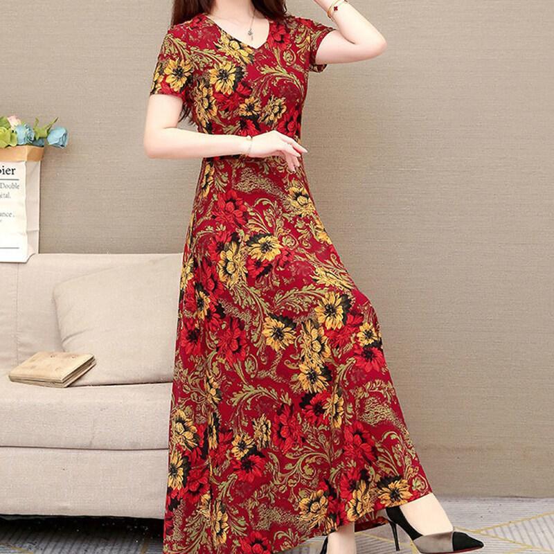 Váy Bầu, Dài Tay, Cổ Tròn, Thoải Mái, Váy Lớp Nền Mềm Mại 3