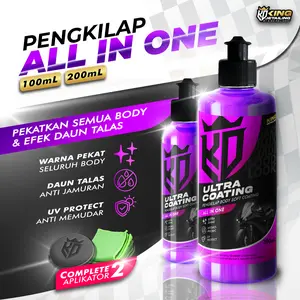 Coating Mobil Ekonomis - KING POLISHES Ultra Coating Pengkilap Mobil Motor Semi Coating Daun Talas Baret Car Paint Protect Kendaraan pengkilap  body mo  shine pengkilap  body