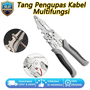 Alat Pengupas Kabel Multifungsi dengan Grip Anti Slip Gunting Serbaguna untuk Perbaikan Rumah Tangga & DIY Pengiriman Cepat & Aman