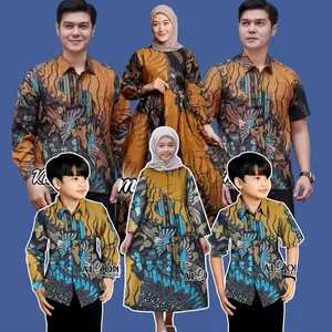 Baju Batik Couple Sarimbit Keluarga Bahan Katun Nyaman untuk Acara Santai dan Sarimbit Keluarga