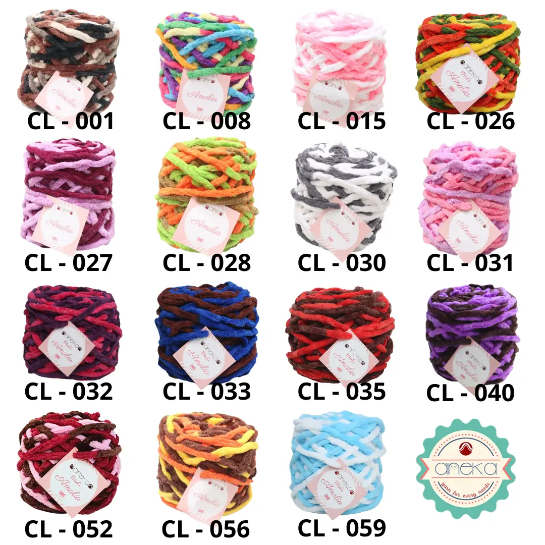 KATALOG - Benang Rajut Chenille Midi Amalia Yarn PART 2