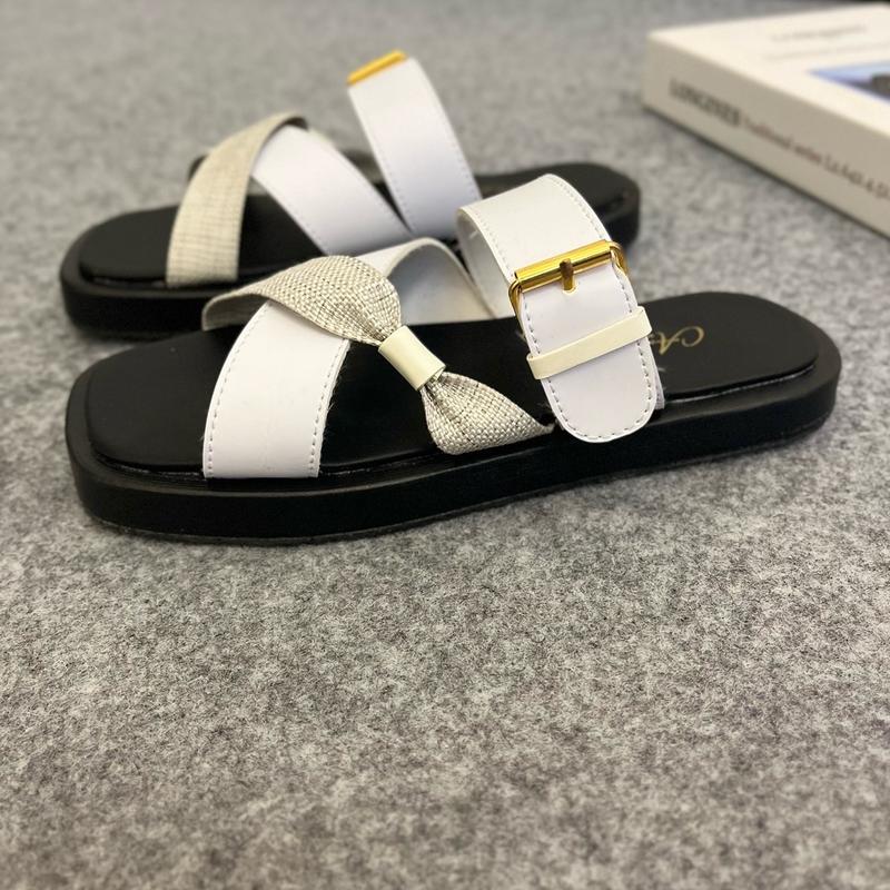 Sendal Selop Silang Sandal Wanita Platform Korea Style Kekinian 1