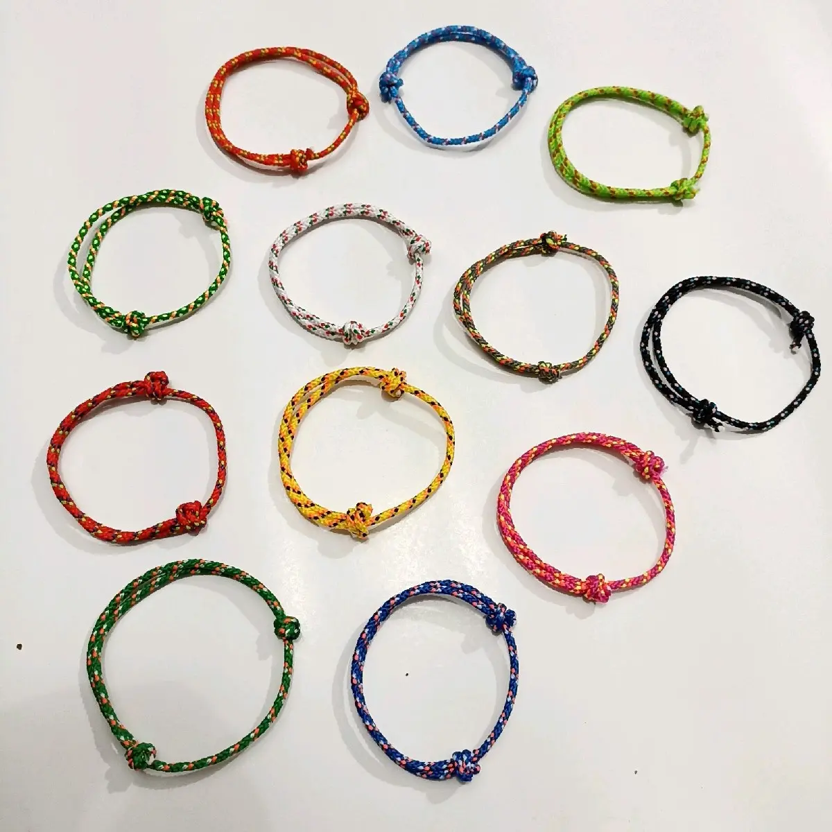 Gelang Prusik Murah Motif Random 2mm Tali Paracord