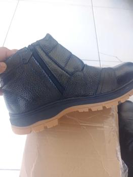 Product Review of Sepatu Boot Safety Kulit Asli Pria Bikers Tiktok Shop STG-SFT Boots Karet from p**m 2