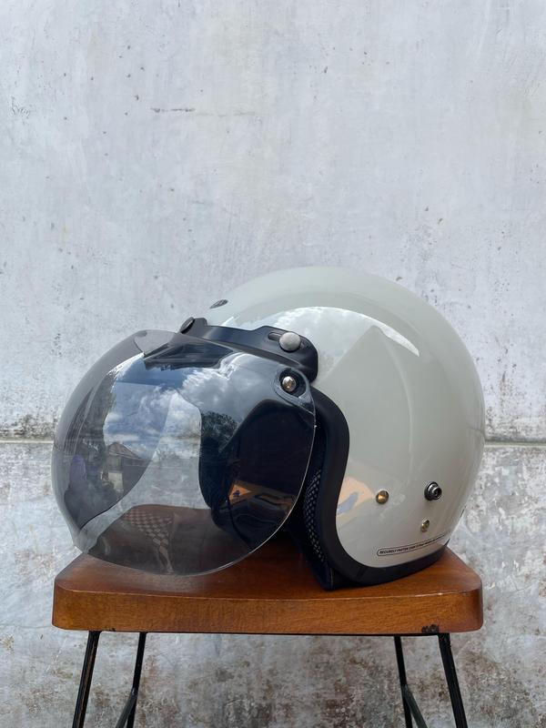 Helm Bogo full leher retro premium SNI dewasa hijab Wanita Pria SNI Terbaru Kaca Cembung Motorcycle 8