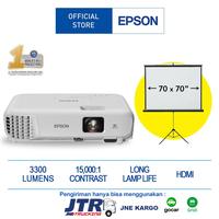 Gambar Projector Epson EB-E 10 bonus Screen Projector 70 X 70 inch dari Epson Official Store Indonesia Kota Administrasi Jakarta Barat 1 Tokopedia