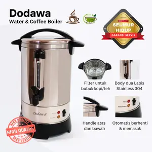 Water & Coffee Boiler 15 Liter (DUA LAPIS STAINLESS) / Mesin pemanas air listrik stainless / termos listrik / coffee maker / Warmer / Electro pots