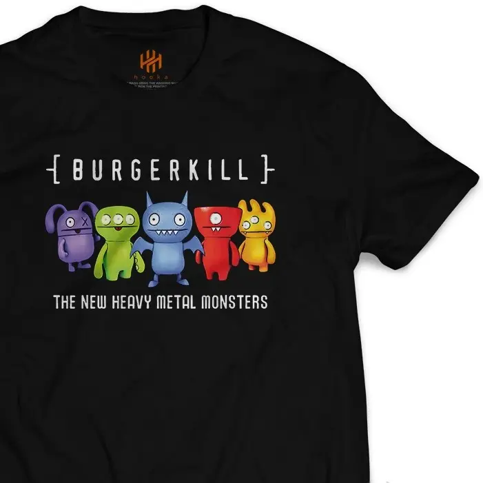 Kaos Burgerkill - The New Heavy Metal Monster Tshirt Distro Band Metal Katun 24s