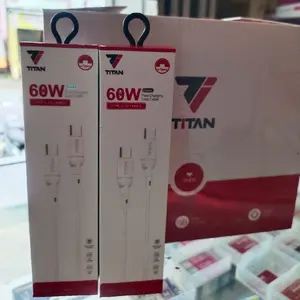 TITAN DL-21-CC KABEL DATA CHARGER FAST CHARGING 60W-TYPE-C TO TYPE-C