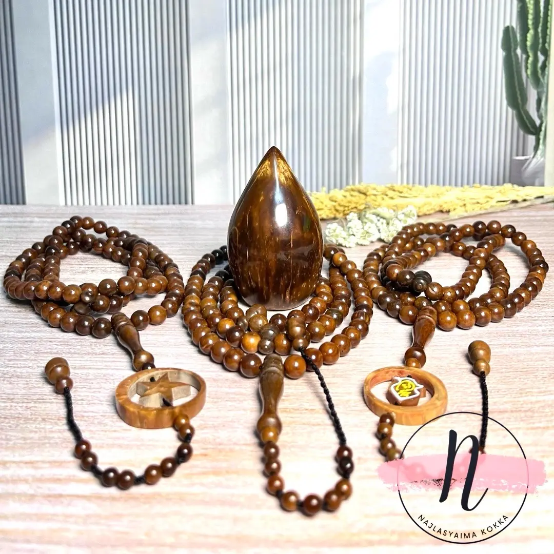 Tasbih 99 bulat ukuran 6 7 8 kaukah kaokah