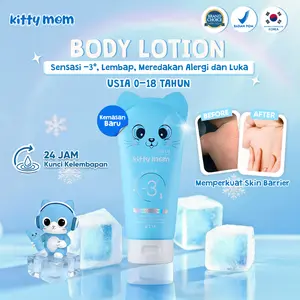 Kitty Mom Baby Body Lotion | Handbody Skincare Bayi Newborn BPOM | Pelembab Kulit Kering & Sensitif | Body Care | Perawatan Kulit Anak