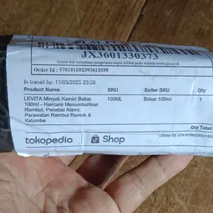 Levita Minyak Kemiri Bakar 100ml - Penumbuh Rambut, Melebatkan Brewok & Alis, Anti Ketombe