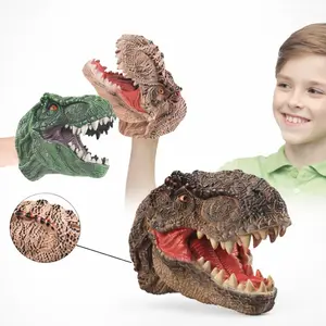 RAMADAN Mainan Anak: Hand Puppet Dinosaurus Tyrannosaurus / Mainan Tangan Dino / Mainan Kepala Dinosaurus