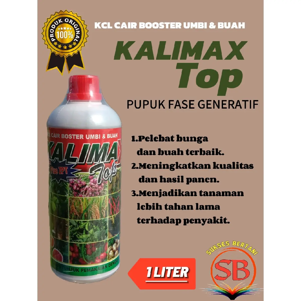 KALIMAX TOP - 1 LITER. KCL CAIR BOOSTER UMBI & BUAH