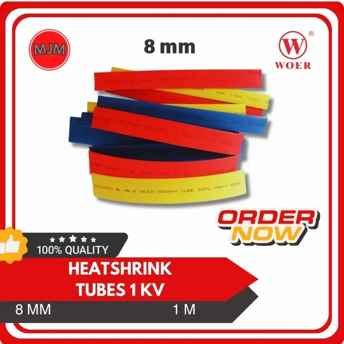 Heat Shrink Tube/Selang/Selongsong Kabel Bakar Woer 8mm 0