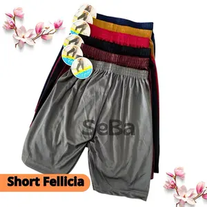 6Pcs Short Anak Dan Dewasa Fellicia | Celana Rok Bahan Satin | Daleman Pendek Anak Remaja Dewasa Handsock Santai