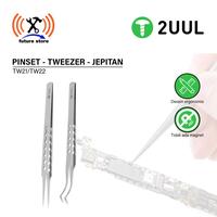 Gambar 2UUL TW21/TW22 Pinset Tweezer Jepitan Lurus/Bengkok Non-magnetic Daily Tweezer for Precise Phone Board Repair Original - TW21 dari future store Kota Tangerang 1 Tokopedia