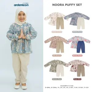 ARDENLEON Setelan Raya Anak Perempuan Noora Puffy Set