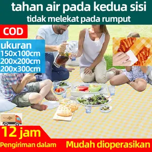Tikar Picnic Outdoor Stok Ready Best Seller! Foldable Waterproof Camping Mat Lipat Ringan