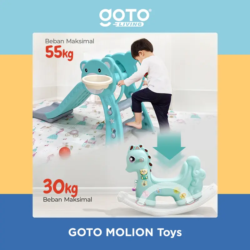 Goto [COD] Molion Perosotan Papan Seluncur Mainan Anak Playground Indoor 6