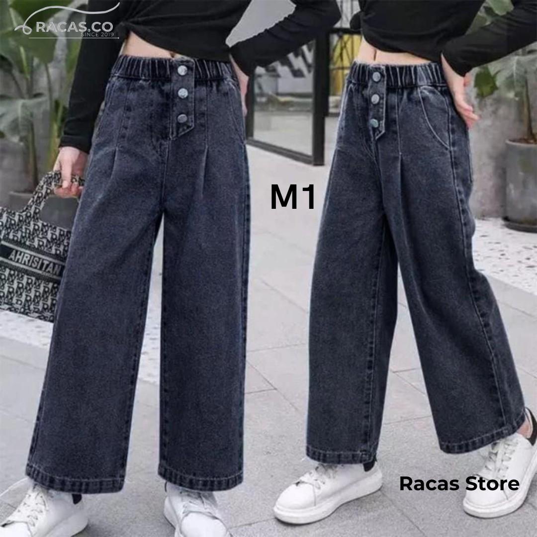 Celana Jeans Anak Palazzo Kids Denim Palazzo Girls Kulot Anak Remaja Perempuan Korean Style