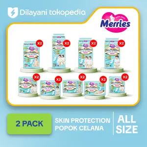 Merries Skin Protection Twinpack / 2 Ball - Popok Bayi Celana / Baby Pants Diaper