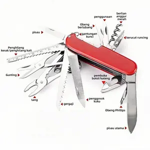 knifizer pisau army pocket knife 11 in 1 /Serbaguna/Alat Luar Ruangan CampingPocket knife Knifezer Pisau Pocket Knife EDC Multifungsi 11 in 1 knifezer pisau tersembunyi knifezer pisau saku lipat