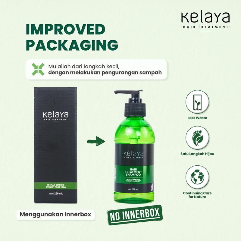 Kelaya Hair Treatment Shampoo 250ml + Conditioner Leave On 250ml - Strengthening Vitamin 2