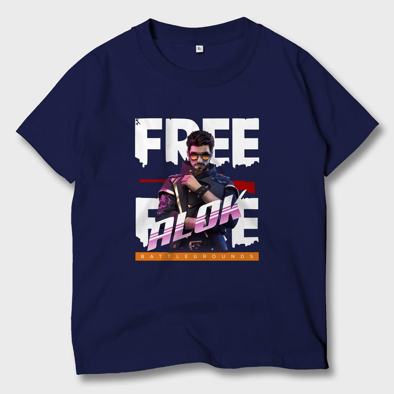 Baju Kaos Anak Game Free Fire Alok FF Atasan Anak Laki-laki Perempuan FF-01 4