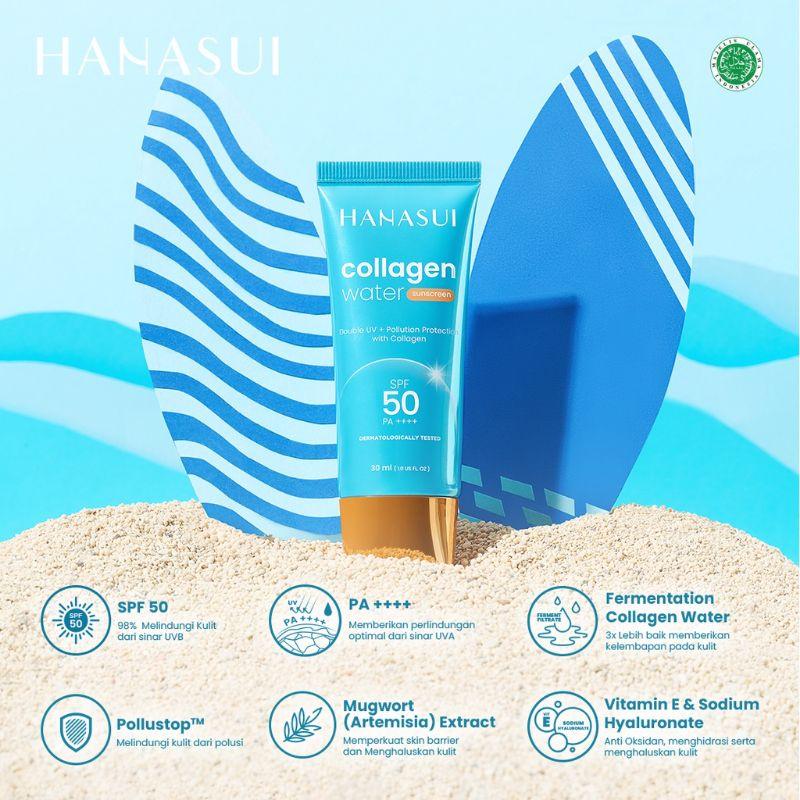 Hanasui Collagen Water Sunscreen SPF 50 PA++ SPF 30 PA ++/HANASUI Collagen Water Sunscreen 30ml BPOM 6