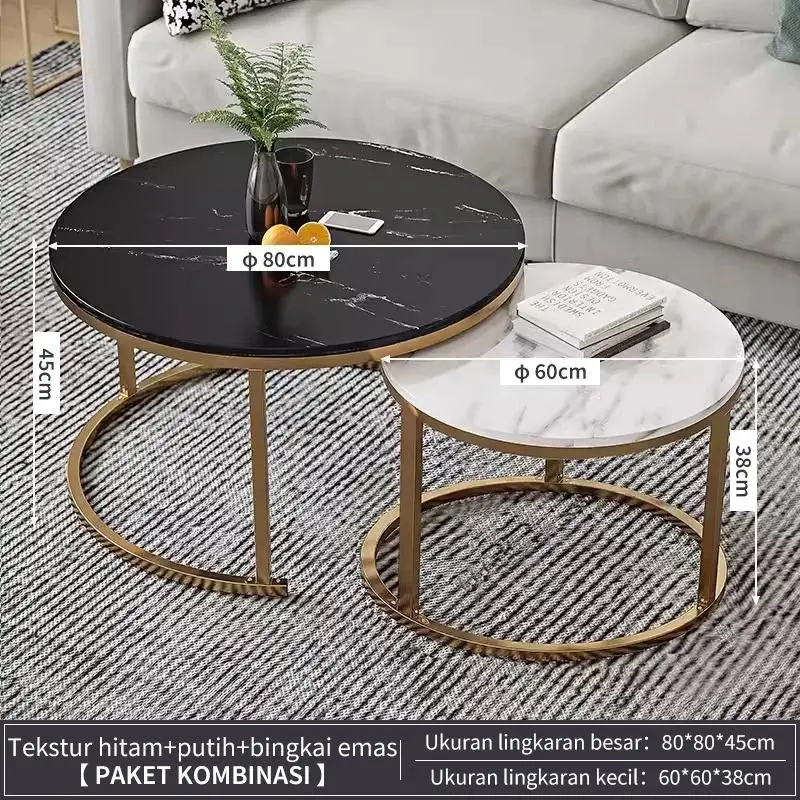 Hitam+Putih (Φ80+Φ60)*45/38cm