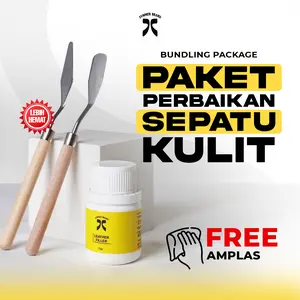 Paket Dempul Sepatu Kulit Leather Filler Tas Jok Sofa Dompet Pembersih Crack Sneakers Pria  | Summer Shoe Care