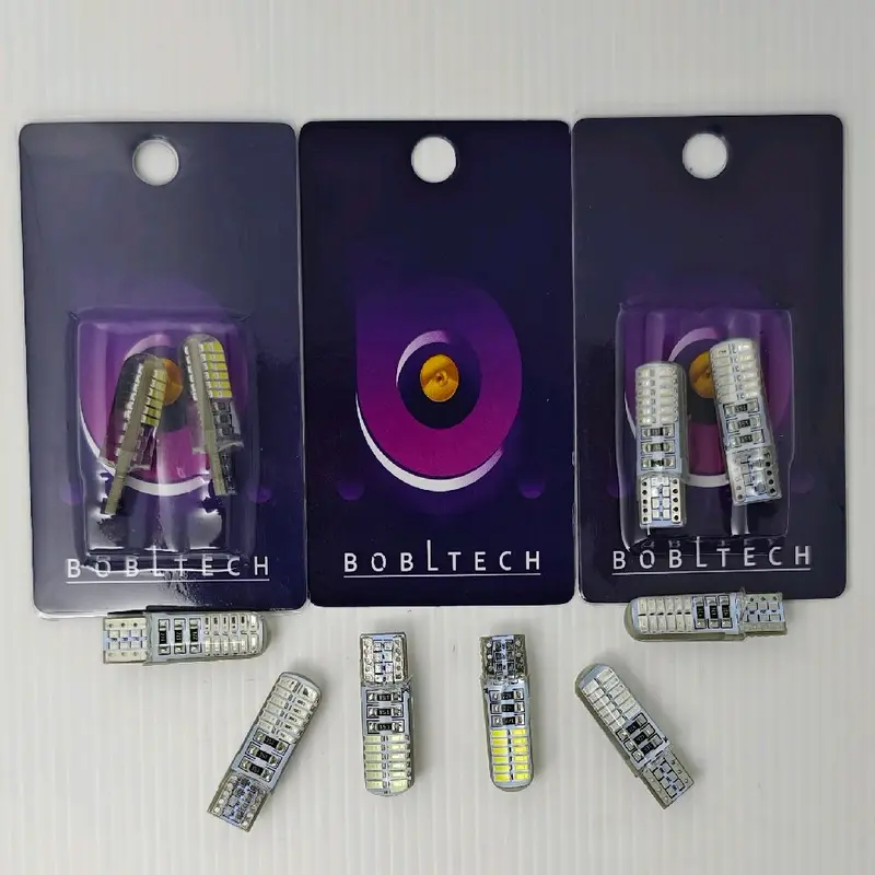 BOBLTECH Lampu Senja Led T10 W5W Silica Motor Mobil Murah Terang 12V DC (2 Buah) Car 1