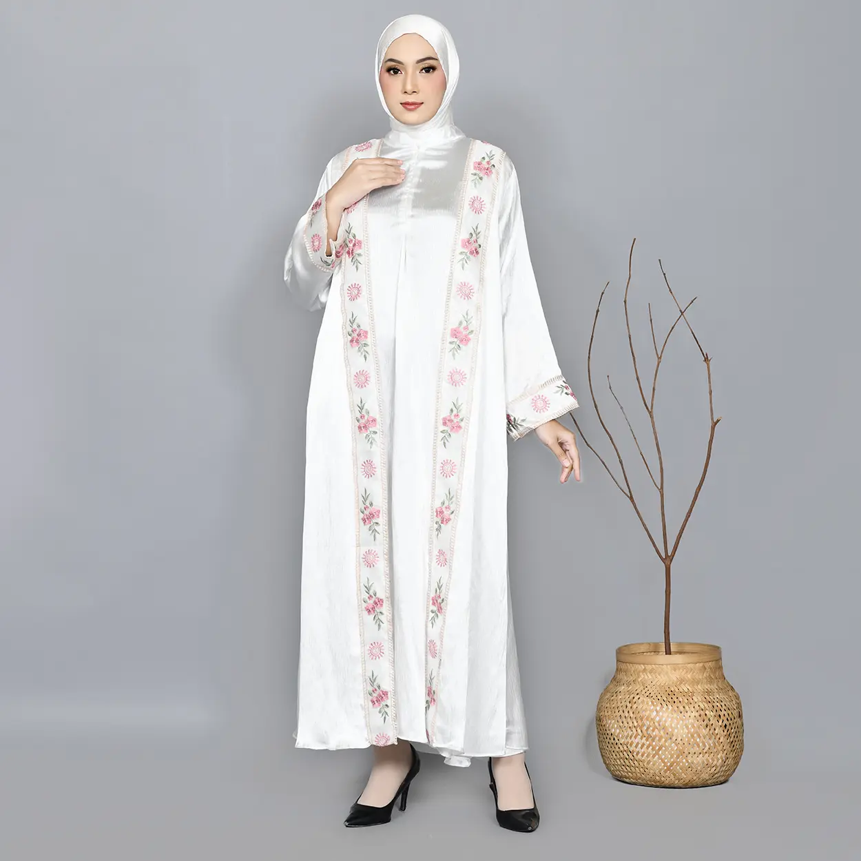 Zakia Abaya Raya Series Cradenza Silk Premium Gamis Remaja Muslim Wanita Dress Lebaran