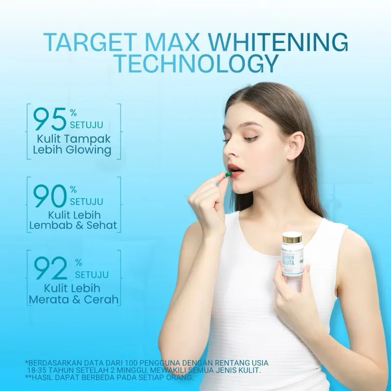 Gluta Luxskin Extra Whitening Booster Halal & BPOM 1