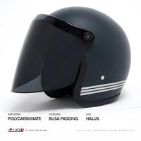 Gambar Clean Kaca Helm Bogo Retro Flat Universal (TW01) - Hitam dari GMA Product Series Kota Administrasi Jakarta Barat 3 Tokopedia