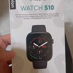 【24H ship】Huafit S10 Official Smartwatch Baru | Layar Penuh IPS 1.83'' | Tahan Air IP68 | Super tipis 9.11mm | Panggilan Bluetooth | Algoritma AI deteksi olahraga | Detak Jantung & Oksigen Darah Real-Time | Smartwatch untuk Pria & Wanita Smart Watch Aolon