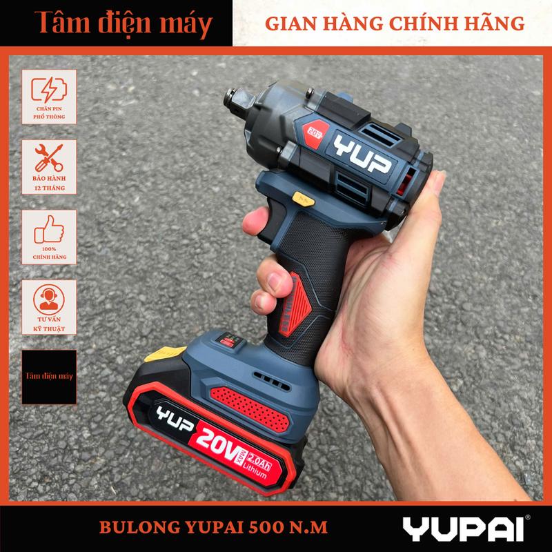 CHÍNH HÃNG Máy siết bu lông YUPAI Lực Siết 500 N.M YP20 W500M Sfunpro S20 M500A
