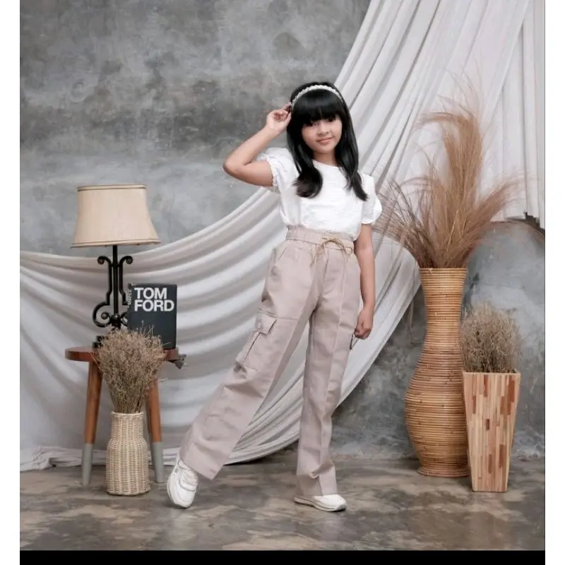 Celana Cargo Anak Perempuan  / Kulot Cargo Anak 4