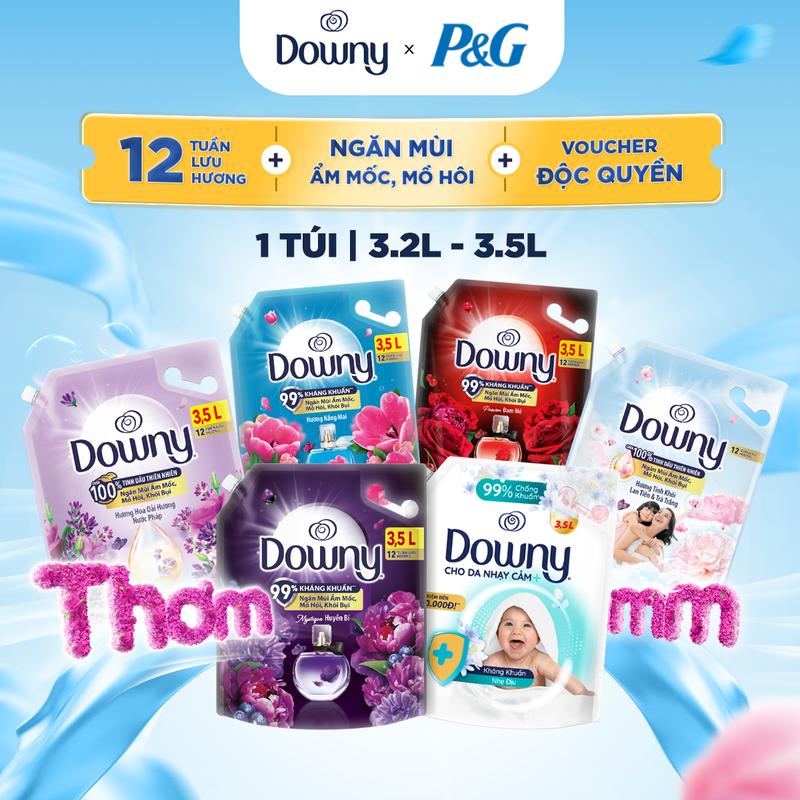 Nước Xả Vải Downy Túi 3.2-3.5L Các Loại Hương