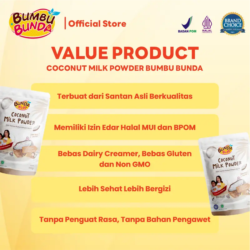 Bumbu Bunda by Elia Coconut Milk Powder Santan Bubuk Kelapa 1