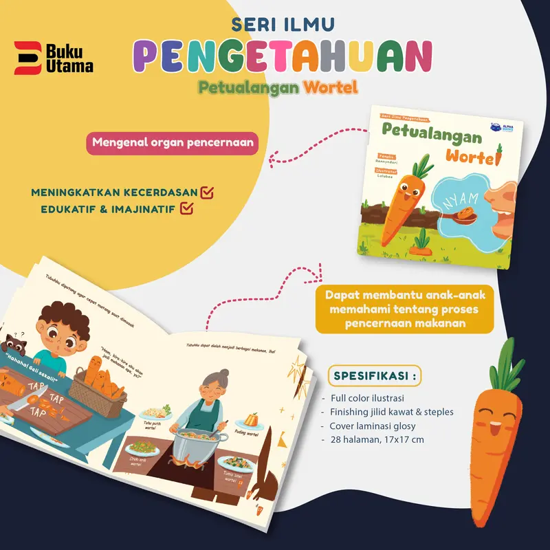 (ISI 4 BUKU) PAKET SERI ILMU PENGETAHUAN (Matahari, Tata Surya, Organ tubuh dan Pencernaan) Soft Cover 3