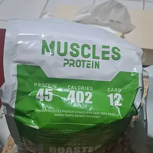 Muscles protein Whey Protein Bubuk Kedelai Murni 1000 Gram