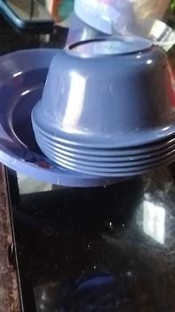 Product Review of 1 set 6pcs mangkok jago + 6pcs Piring jago paling murah no 1 di tiktok ada yang lebih murah komplain kami Kitchenware from #**9 1