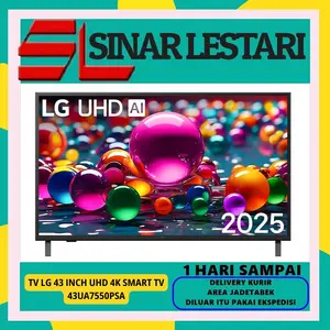TV LG 43UA7550 43INCH SMART AI UHD 4K HDR10 PR0 SMART TV 2025 43UA7550PSA // 43UT8050