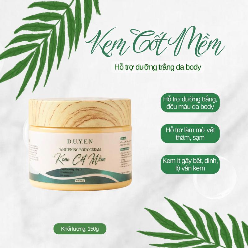 Kem Body Cốt Mềm - hỗ trợ Dưỡng Trắng Da Body