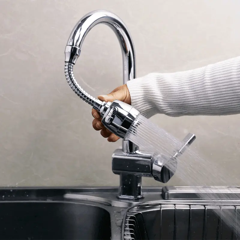 Vòi Tăng Áp Nhà Bếp, Thông Dụng, Chống Bắn Nước, Xoay Thông Dụng Đầu Vòi Hoa Sen Bong Bóng Mở Rộng, Tiết Kiệm Nước Gia Dụng 3