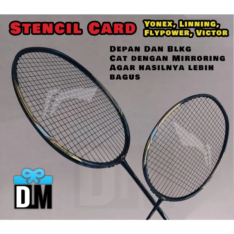 Stencil Senar Cat Tinta Raket Badminton Spidol Toyo Paint Marker Original Penanda Segala Jenis Bahan 2